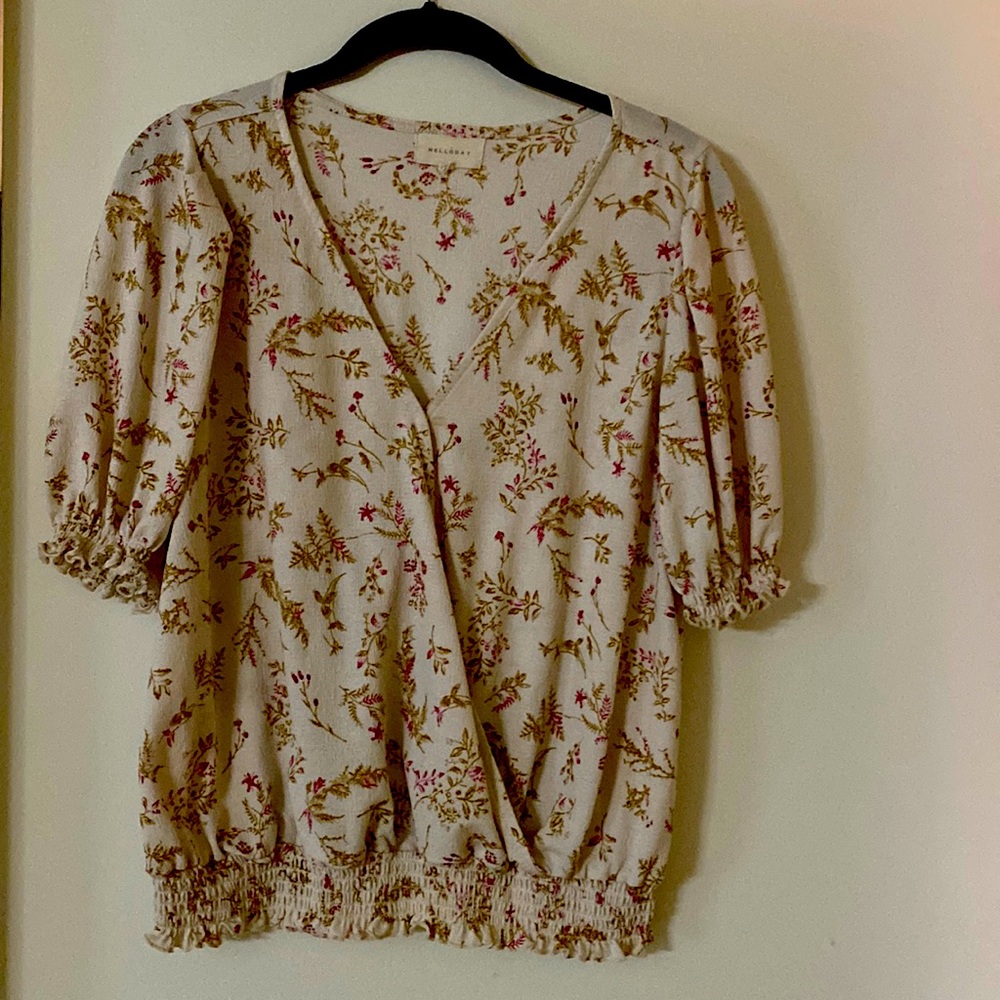 Melloday shirt sleeve top size M